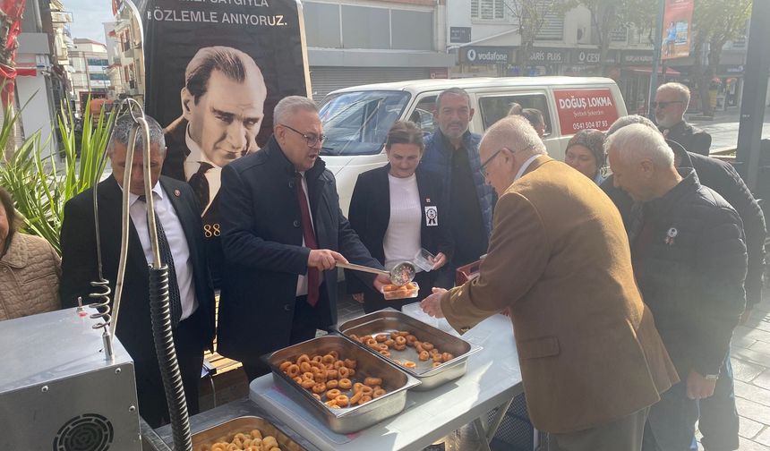 CHP Uşak İl Örgütü, Ulu Önder Atatürk için lokma döktürdü!